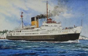 ANONYMOUS,Ship portrait of single funnel liner 'Invicta',Rogers Jones & Co GB 2017-03-03