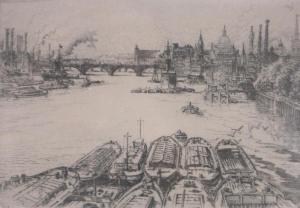 ANONYMOUS,shipping on the Thames,20th century,Burstow and Hewett GB 2017-09-27