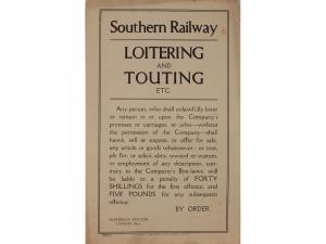 ANONYMOUS,Southern Railway Loitering and Touting,Onslows GB 2018-12-14