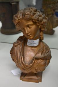 ANONYMOUS,Spelter bust,Vickers & Hoad GB 2017-05-18
