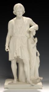 ANONYMOUS,STATUETTE OF THORVALDSEN WITH THE STATUE OF HOPE,Mellors & Kirk GB 2019-02-06