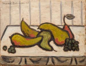 ANONYMOUS,Still Life with Fruit,1947,Stair Galleries US 2015-07-25