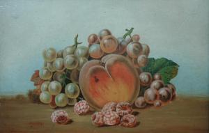 ANONYMOUS,Still Life with Peach, Grapes and Raspberries,William Doyle US 2011-09-27