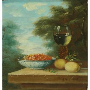 ANONYMOUS,Still Lifes with Glass and Fruit on a Table,William Doyle US 2012-01-11