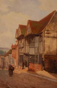 ANONYMOUS,Street scene with figures,Burstow and Hewett GB 2009-04-29