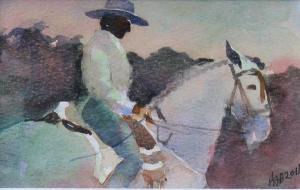 ANONYMOUS,Study of an Andalucian rider on horseback,Moore Allen & Innocent GB 2013-10-25