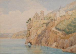 ANONYMOUS,Study of an Italian lake scene with buildings to ,Fieldings Auctioneers Limited 2009-02-21