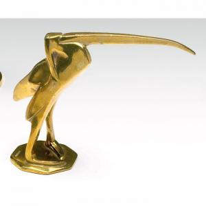 ANONYMOUS,stylized bird in brass,Treadway US 2009-03-08