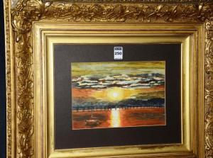ANONYMOUS,Sunset River Over Tay Bridge,Shapes Auctioneers & Valuers GB 2016-03-12