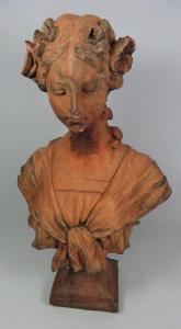 ANONYMOUS,Terracotta bust of a young girl,David Duggleby Limited GB 2017-03-25