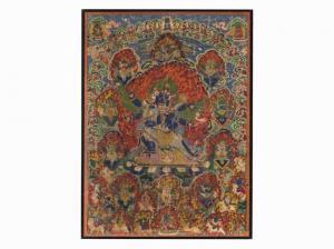 ANONYMOUS,Thangka of a Heruka Vajrakila,1900,Auctionata DE 2015-09-21