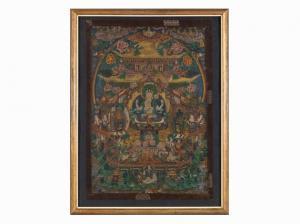 ANONYMOUS,Thangka of Sadaksari-Lokesvara, Sino-Tibetan,Auctionata DE 2015-09-21