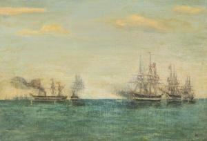 ANONYMOUS,The Battle of Helgoland,19th century,Bruun Rasmussen DK 2019-06-24