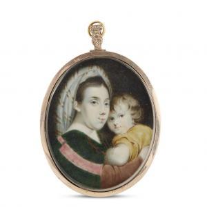 ANONYMOUS,the Countess of Moira and her son,1760,Freeman US 2019-05-29