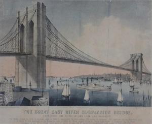 ANONYMOUS,The Great East River Suspension Bridge,1881,Rowley Fine Art Auctioneers GB 2015-11-18