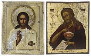 ANONYMOUS,THE ICON OF CHRIST PANTOCRATOR,19th century,Christie's GB 2018-06-04