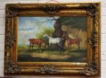 ANONYMOUS,Three Horses in Foreground, landscape,Mealy's IE 2017-09-22