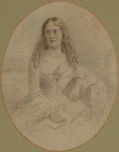 ANONYMOUS,Three quarter portrait of a lady,1880,Morphets GB 2009-03-05