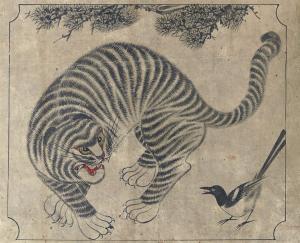 ANONYMOUS,Tiger and magpie (Hojakdo),Christie's GB 2009-09-17