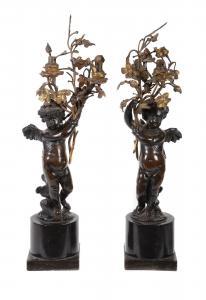ANONYMOUS,twin light figural candelabra,1900,Dreweatts GB 2018-01-23