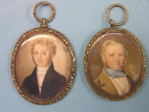 ANONYMOUS,Two early Victorian portrait miniatures,Campbells GB 2015-08-18