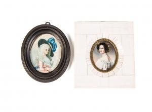 ANONYMOUS,Two miniature portraits of ladys,Auktionshaus Dr. Fischer DE 2016-05-06