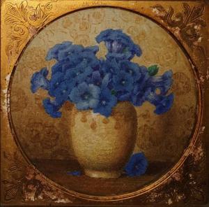 ANONYMOUS,Vase of blue flowers,The Cotswold Auction Company GB 2019-05-14