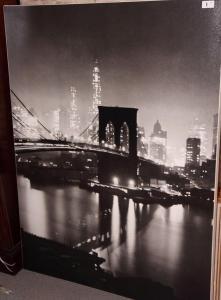 ANONYMOUS,View of Brooklyn Bridge at night,Jones and Jacob GB 2016-09-14