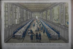 ANONYMOUS,Vue perspective du réfectoire de l'Hôtel Royal des,Versailles Enchères FR 2017-06-18