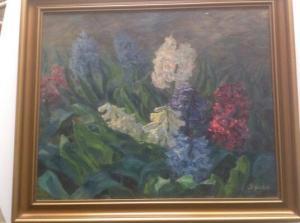 ANONYMOUS,White, blue and red hyacinths,Bruun Rasmussen DK 2019-01-05