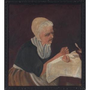 ANONYMOUS,Woman at Table,1900,Treadway US 2012-12-01