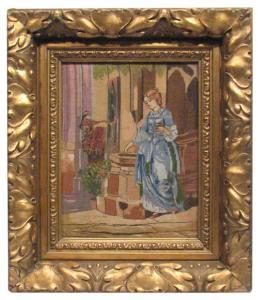 ANONYMOUS,Wooden frame with gold plated stucco work ornaments,Alis Auction RO 2009-05-30