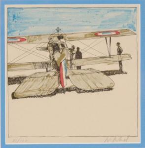 ANONYMOUS,WWII French escadrille pilots with their airplanes,Ripley Auctions US 2009-10-25