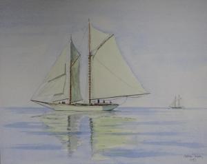 ANONYMOUS,Yacht in Calm Sea,1992,David Duggleby Limited GB 2017-07-01