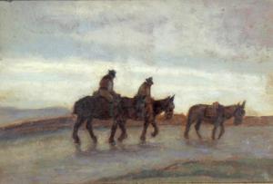 ANONYMOUS,Zwei Reiter auf Eseln,DAWO Auktionen DE 2013-09-25