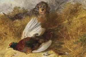 ANSDELL Richard 1815-1885,Gordon setter and pheasant,1883,Christie's GB 2011-12-16
