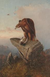 ANSDELL William 1800-1800,An eagle and its prey on a rock,1870,Bonhams GB 2005-10-11