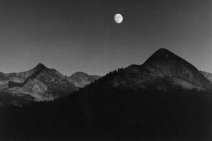Ansel Adams 1902-1984,Autumn Moon, the High Sierra from Glacier Point, Y,1948,Christie's 2001-10-05