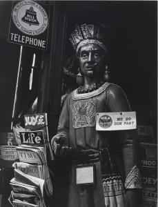 Ansel Adams 1902-1984,CIGAR STORE INDIAN, POWELL ST., SAN FRANCISCO, CAL.,Sotheby's GB 2015-04-01