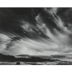 Ansel Adams 1902-1984,MOON AND CLOUDS, NORTHERN CALIFORNIA,1970,Sotheby's GB 2011-04-06