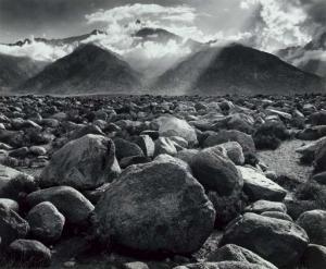 Ansel Adams 1902-1984,Mount Williamson, the Sierra Nevada, from Manzanar,1945,Christie's 2005-04-26