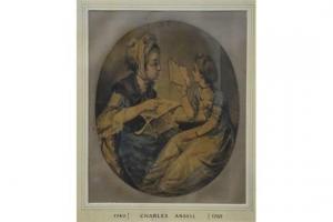 ANSELL Charles 1752,Study of two ladies,Andrew Smith and Son GB 2015-07-21