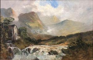 ANSELL Montgomery 1800-1900,Highland landscape with a watermill; and Highland ,Gilding's 2019-10-15