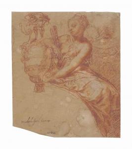 ANSELMI Michelangelo,A seated allegorical figure with an urn and holdin,Christie's 2015-07-07