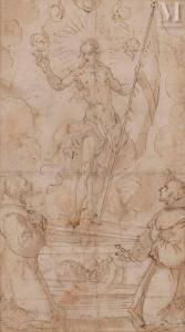 ANSELMI Michelangelo 1491-1554,Le Christ ressuscité apparaissant à d,17th century,Millon & Associés 2023-05-23