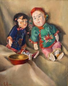 ANSINGH Lizzy 1875-1959,Two Asian dolls,1934,Venduehuis NL 2022-11-17