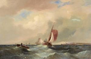 Anslow THORNLEY William,Fishing boats and other shipping off a coastline,Tennant's 2023-11-11
