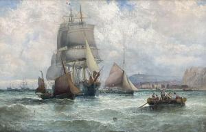Anslow THORNLEY William 1847-1907,Shipping off Whitby,David Duggleby Limited GB 2023-12-08