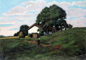 ANTAL Dayka,Small house on the path,1911,Nagyhazi galeria HU 2017-12-05