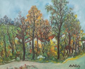 ANTCHER Isaac 1899-1992,Dom w lesie,Sopocki Dom Aukcjny PL 2024-03-23